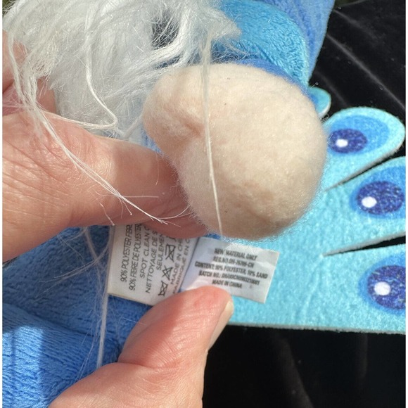 Hug Feel The Love Plush Gnome Blue Peacock Plush Stuffy -S46 - Picture 8 of 8